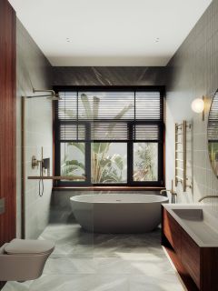 Душевая перегородка MaybahGlass MGD-726-2ш 79см бронза